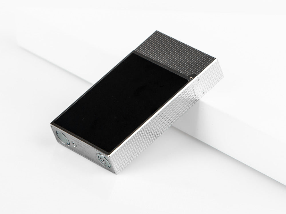 Encendedor S.T. Dupont Ligne 2 Cling, Platino, Negro, C16602