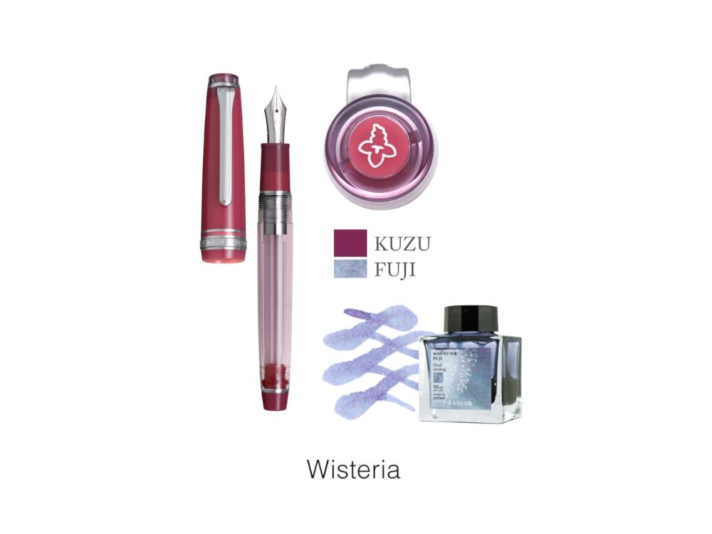 Pluma Estilográfica Sailor PG Slim Manyo II Wisteria, 10-2561-351