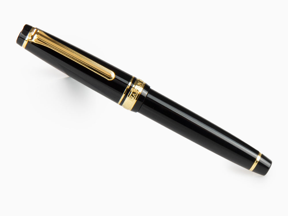 Estilográfica Sailor Professional Gear Slim Gold, Negro, 11-1221-420
