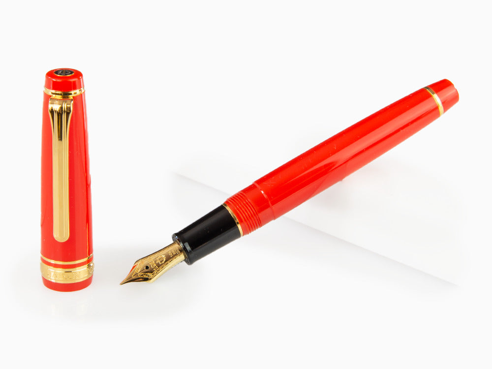Estilográfica Sailor Professional Gear Slim Gold, Oro, Rojo, 11-1221-430