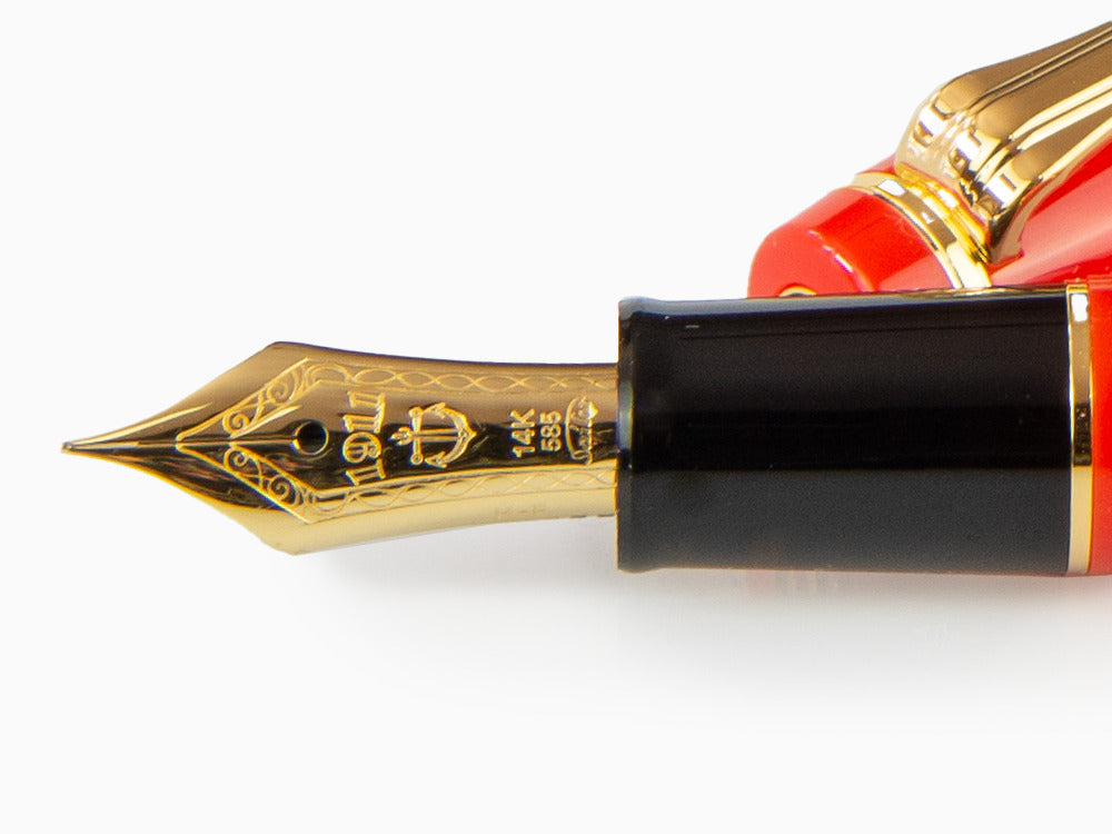 Estilográfica Sailor Professional Gear Slim Gold, Oro, Rojo, 11-1221-430