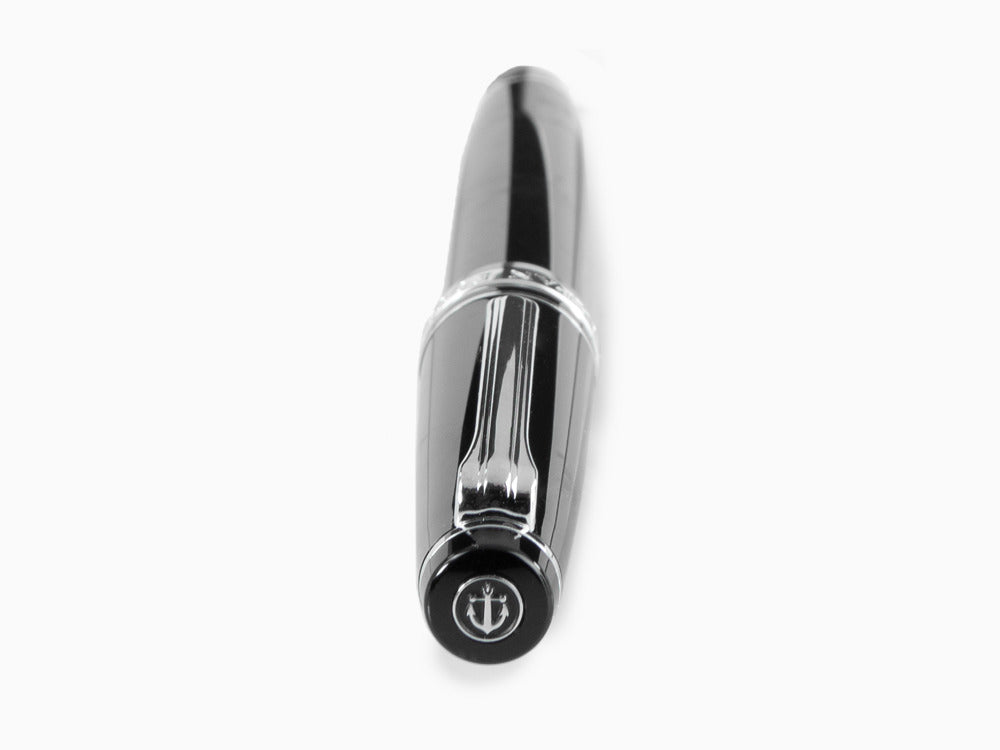 Estilográfica Sailor Professional Gear Slim Silver, Negro, Rodio