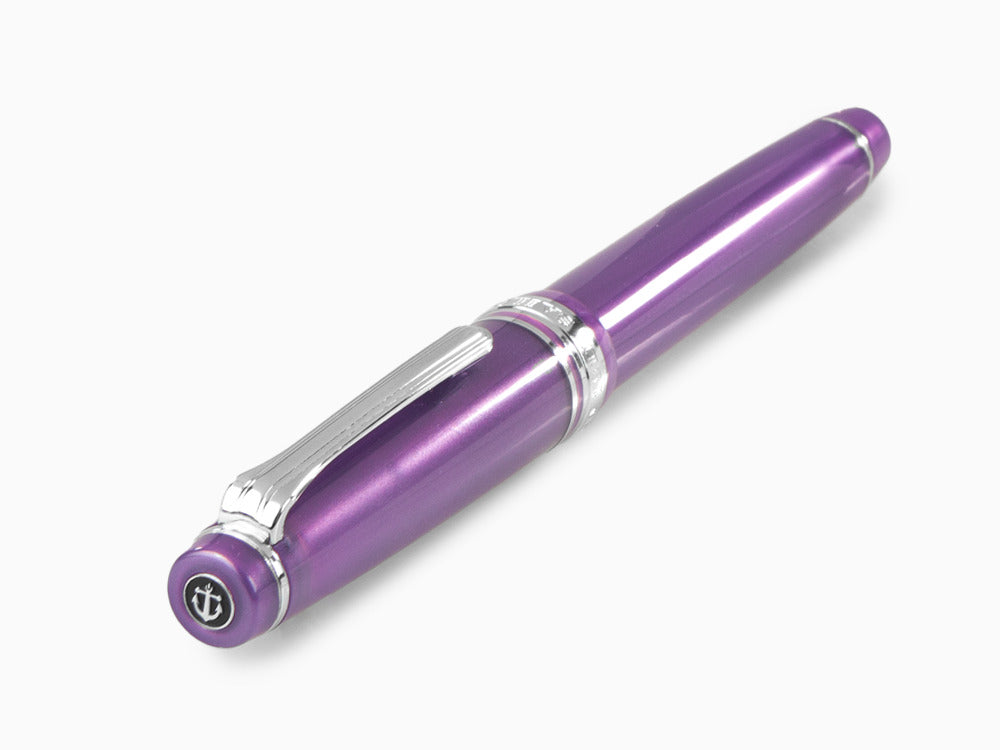 Estilográfica Sailor Professional Gear Slim Silver, Metallic Violet