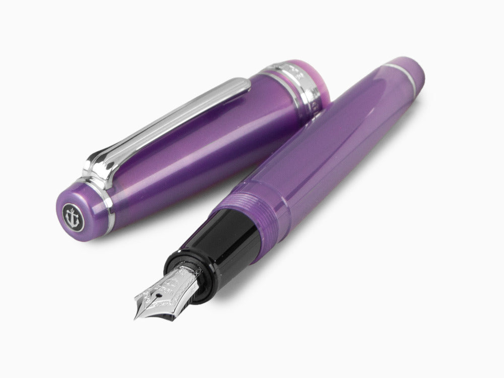 Estilográfica Sailor Professional Gear Slim Silver, Metallic Violet