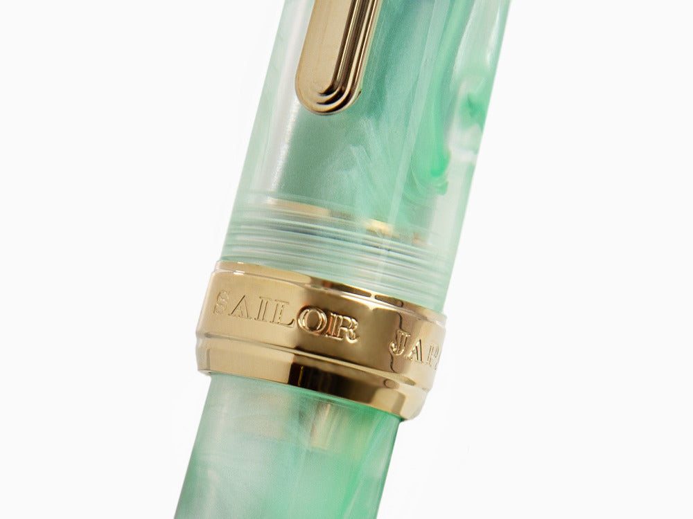 Pluma Estilográfica Sailor PG Veilio Pearl Mint, Oro 21k, 11-5045-467