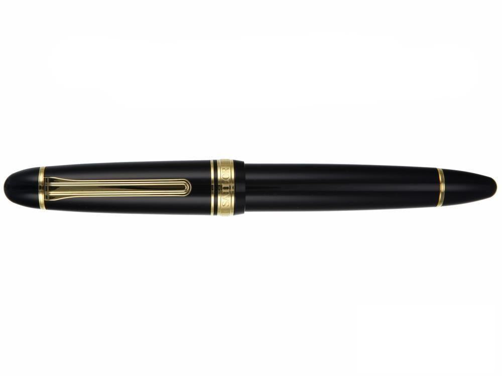 Estilográfica Sailor King of Pens ST Gold, Negro, Resina, Oro 24K