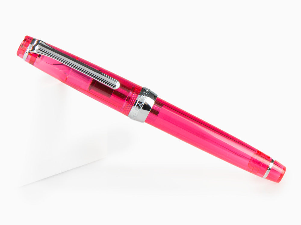 Estilográfica Sailor Professional Gear Slim Demonstrator, Rosa, Cromo