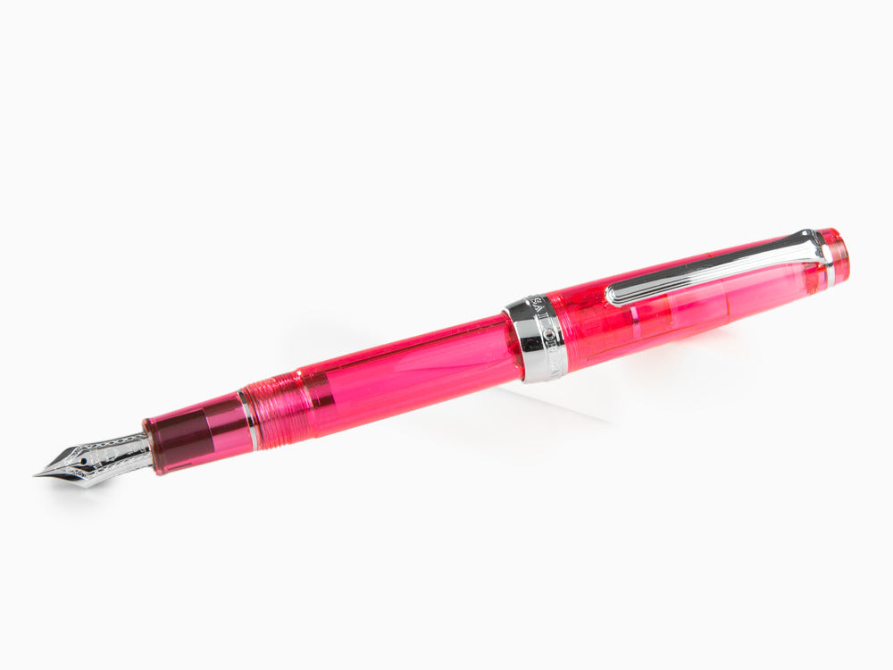 Estilográfica Sailor Professional Gear Slim Demonstrator, Rosa, Cromo