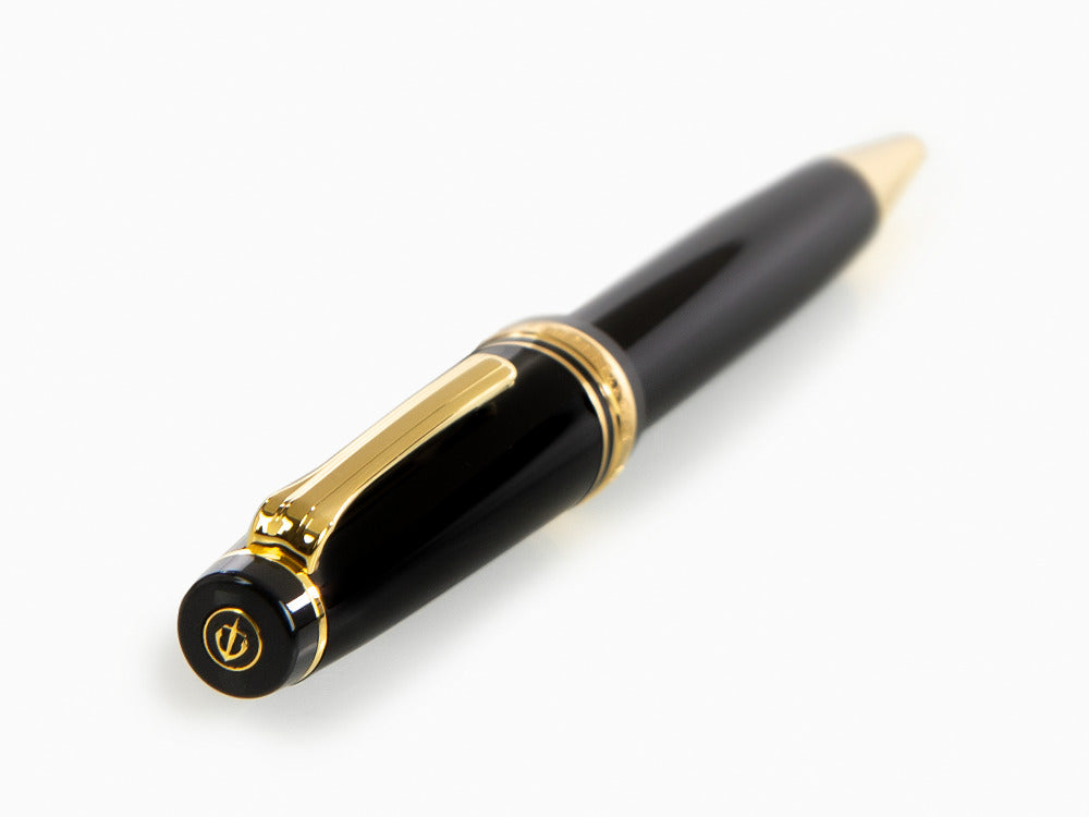 Bolígrafo Sailor Professional Gear Gold, Negro, Adornos en oro 24K, 16-1036-620