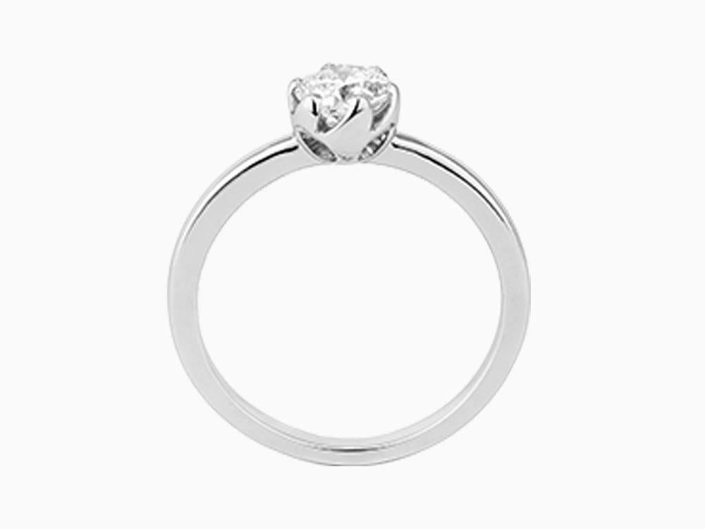 Solitario Anillo Solitario Brillante de Oro Blanco 18K 0.6 ct, LRW23700-14