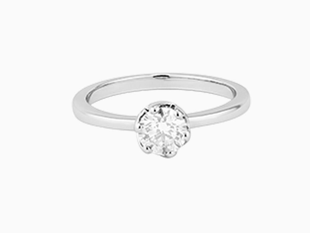 Solitario Anillo Solitario Brillante de Oro Blanco 18K 0.6 ct, LRW23700-14