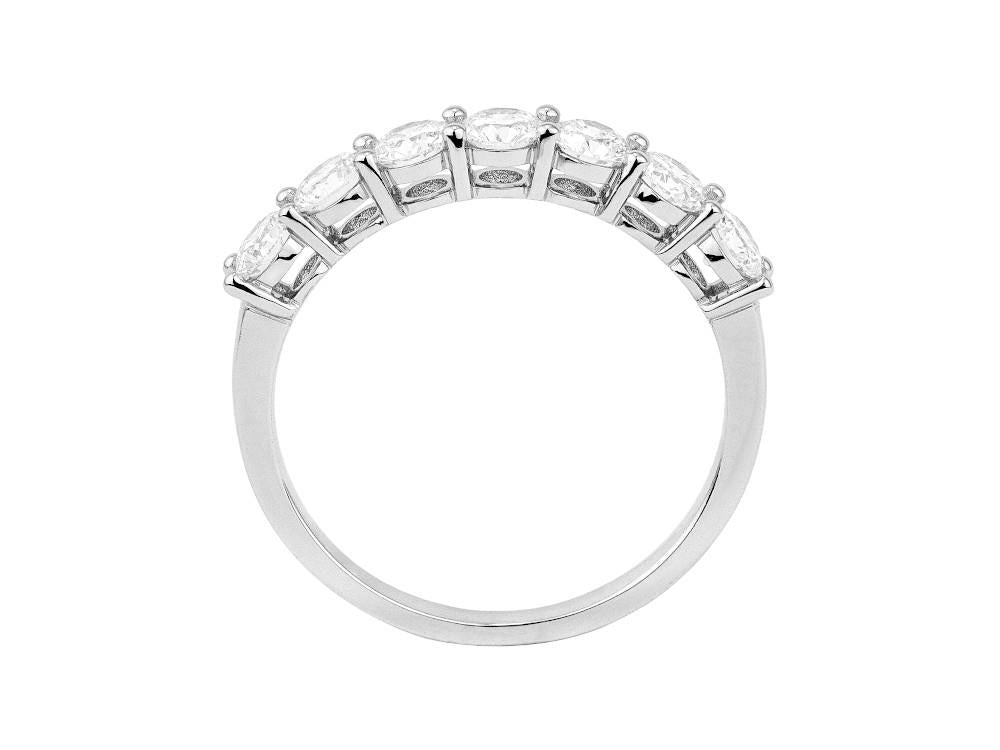 Solitario Anillo Alianza de 18K Oro Blanco de 1 ct, LRW60102-14