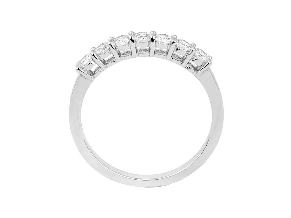 Solitario Anillo Alianza de 18K Oro Blanco 0.5 ct, LRW60104-14