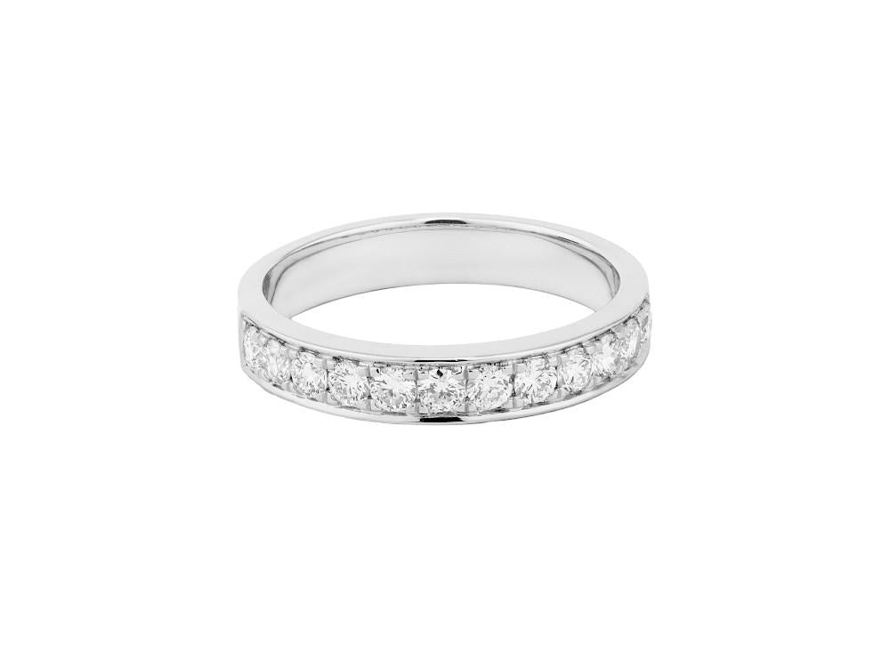 Solitario Anillo Alianza, 18K Oro Blanco, 1 ct, LRW60105-14
