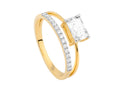 Solitario Anillo de Oro de 18K de 1.1ct, LRY00129-007-13