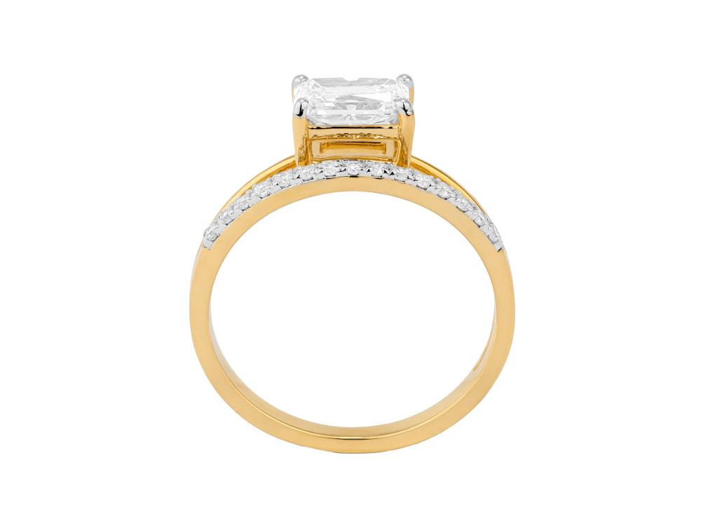 Solitario Anillo de Oro de 18K de 1.1ct, LRY00129-007-13
