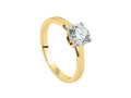 Solitario Anillo Solitario Brillante de 18K Oro 1 ct, LRY00522-100-14
