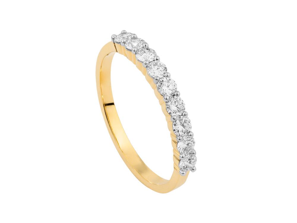 Solitario Anillo Alianza de Oro 18K de 1 ct, LRY60101-15