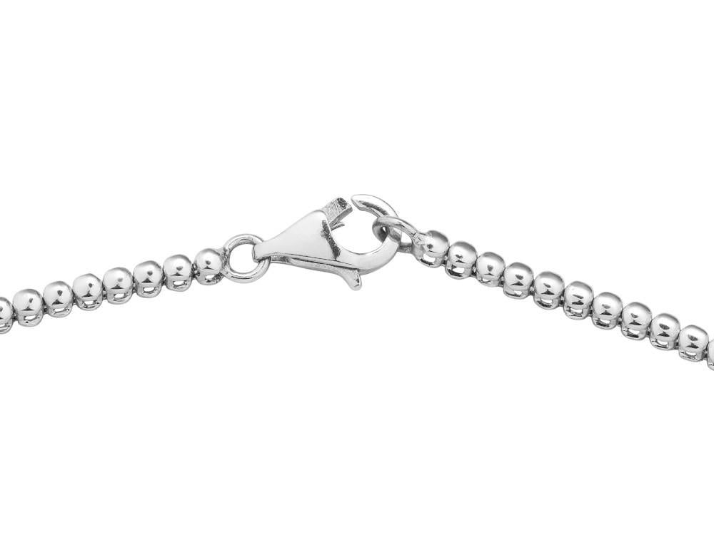 Solitario Collar Rivière de Oro Blanco 18K de 3.5 ct, OAW10051