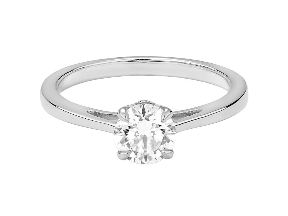Solitario Anillo Solitario Brillante Oro Blanco 18K de 0,7 ct, PRW10225-14