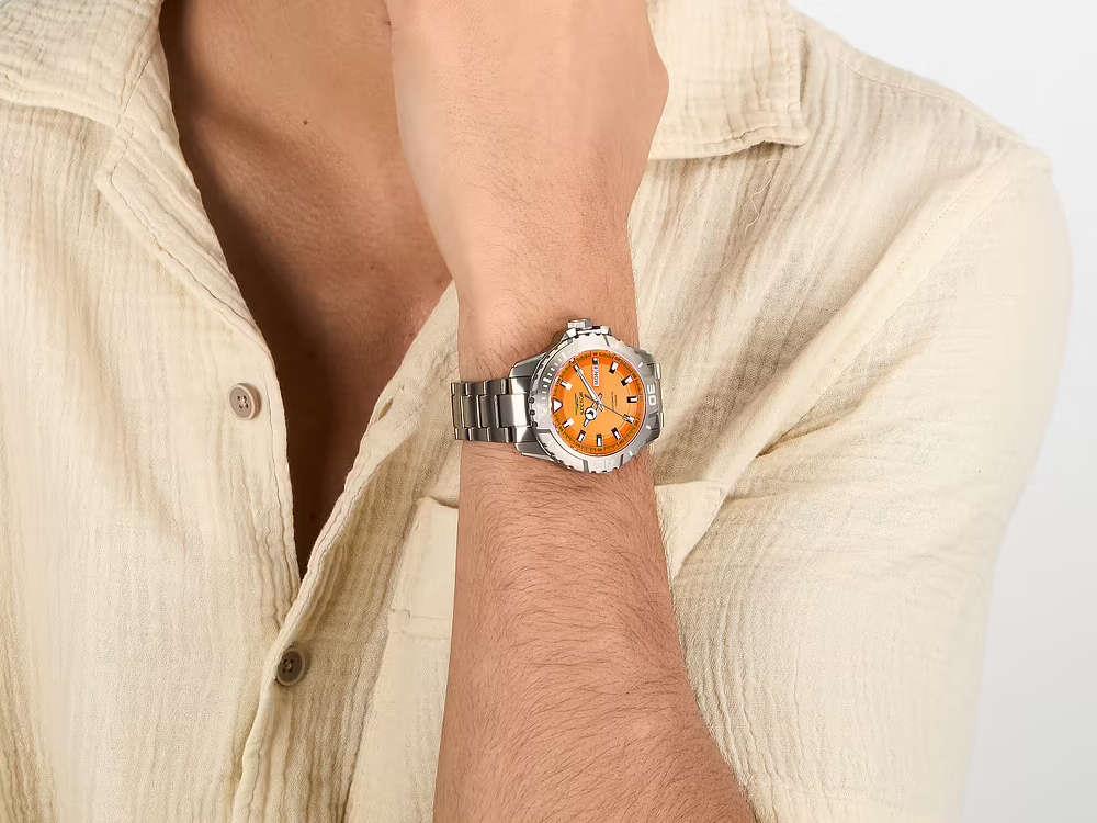 Reloj Automático Sector No Limits Legend, Titanio, Naranja, 43 mm, R3223135005