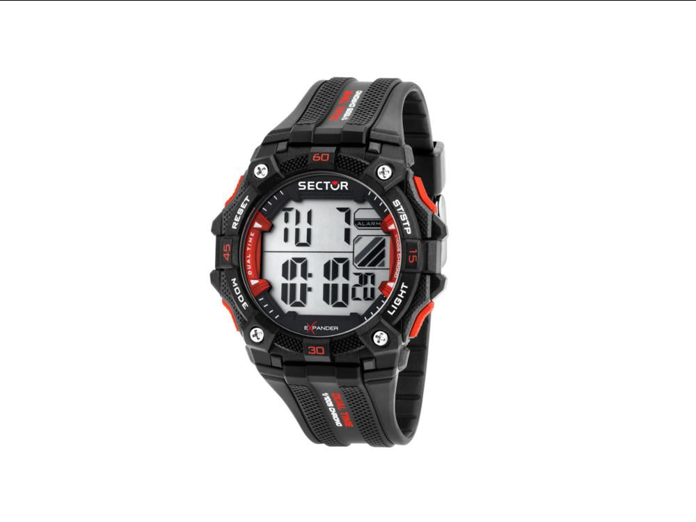 Reloj Digital Sector No Limits EX-51, Negro, 49 mm, R3251317001