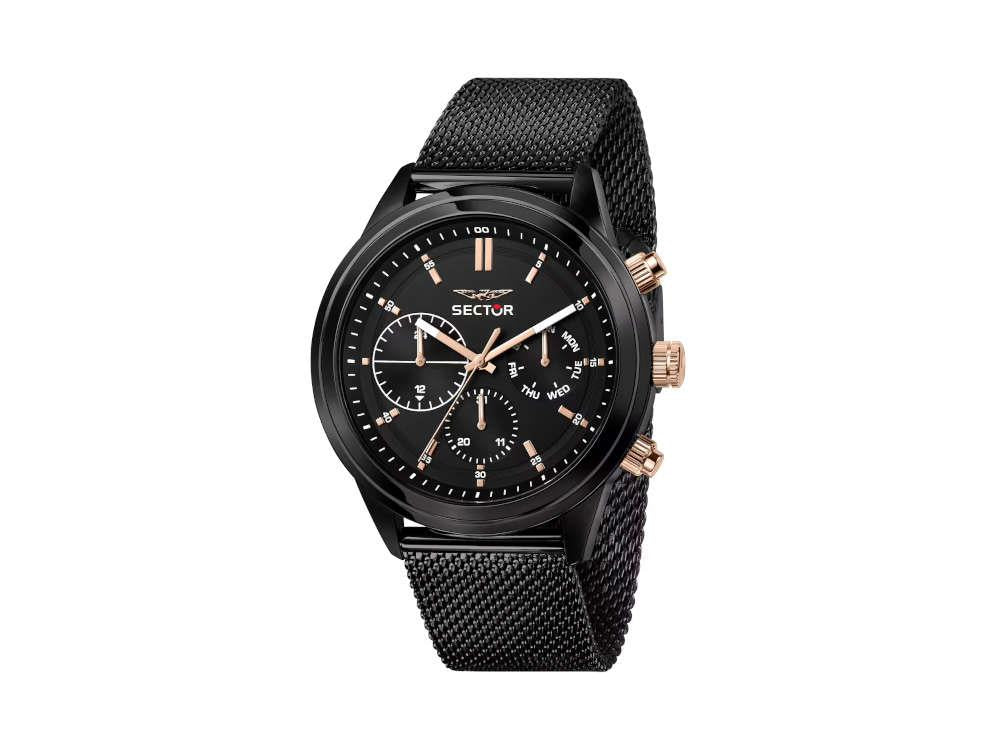 Reloj de Cuarzo Sector No Limits 670, PVD, Negro, 45 mm, R3253540002