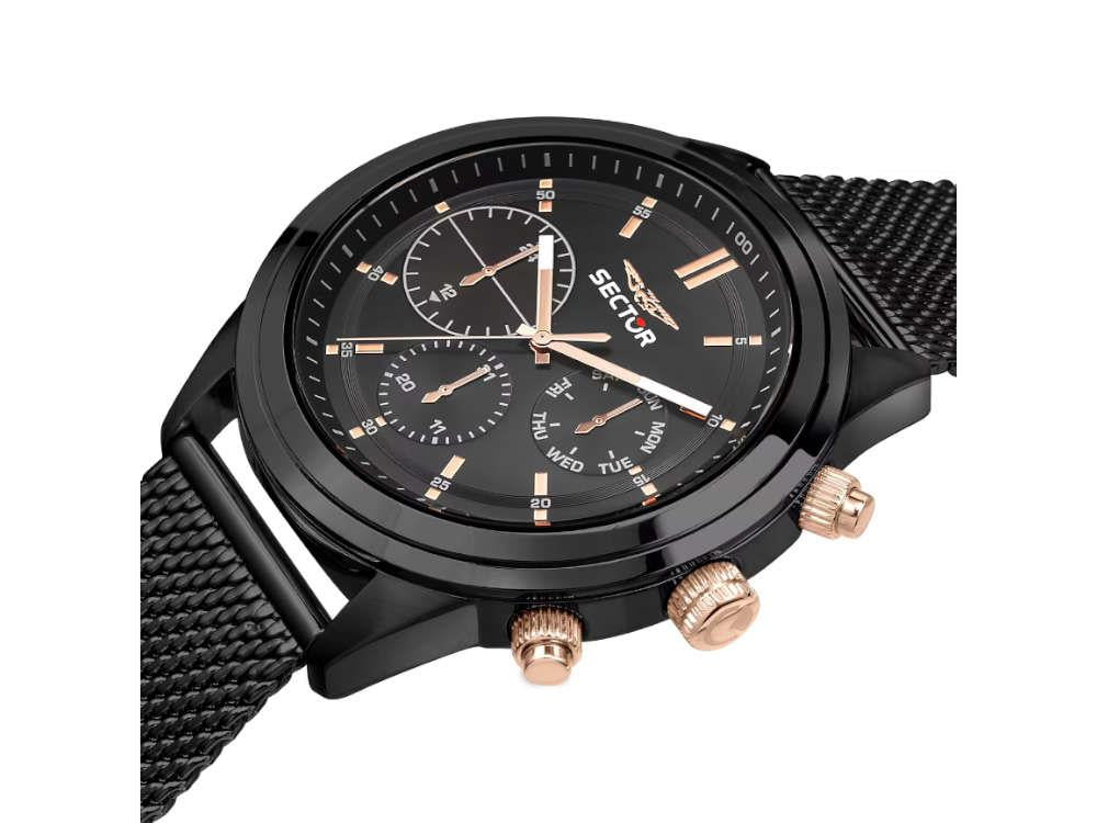 Reloj de Cuarzo Sector No Limits 670, PVD, Negro, 45 mm, R3253540002