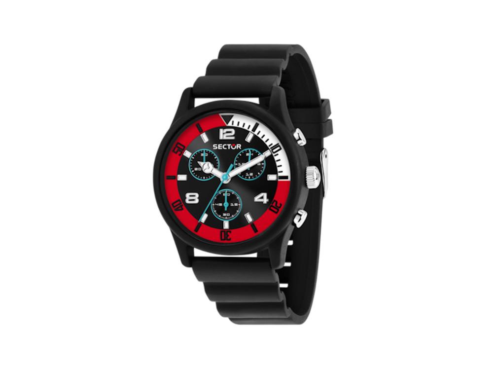 Reloj de Cuarzo Sector No Limits H2O, Negro, 43 mm, R3271718001