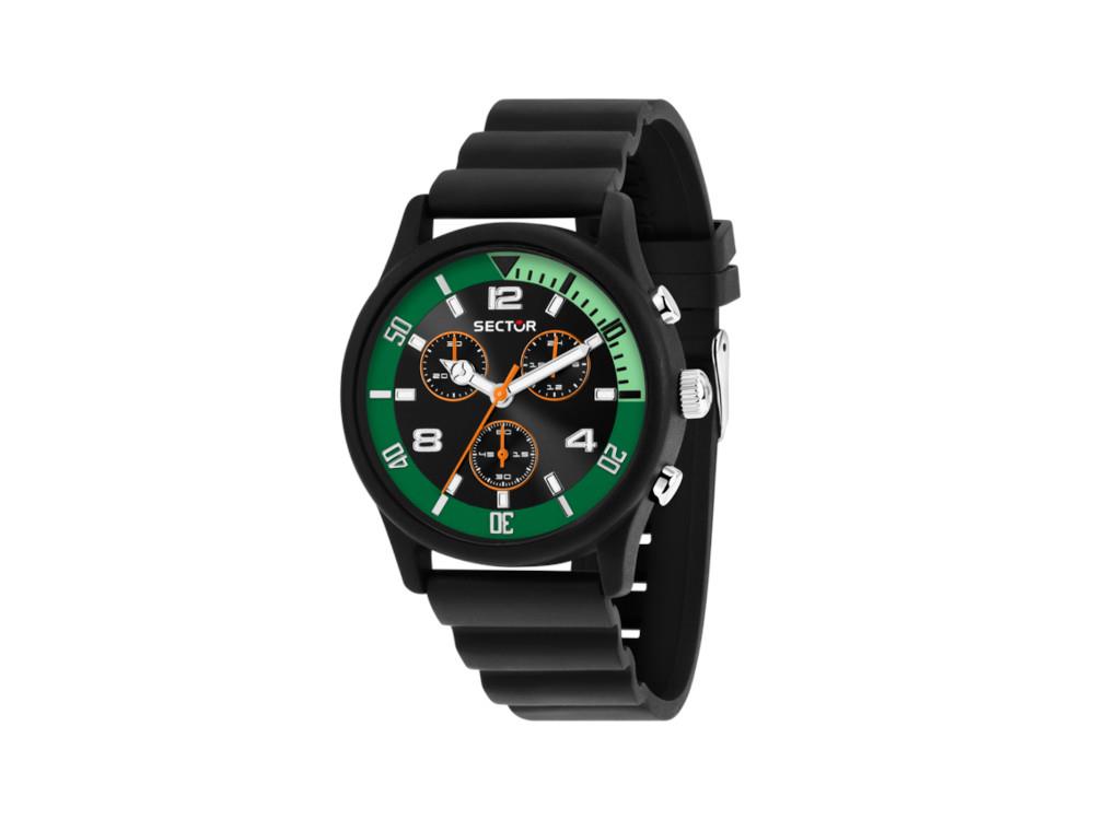 Reloj de Cuarzo Sector No Limits H2O, Negro, 43 mm, R3271718002
