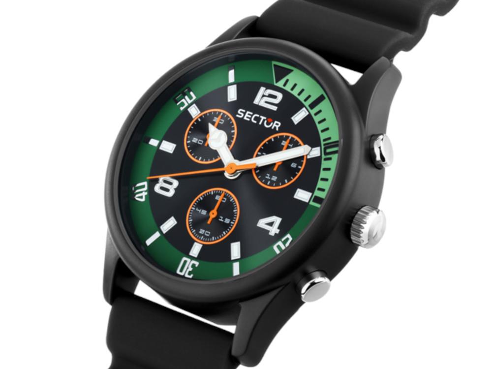 Reloj de Cuarzo Sector No Limits H2O, Negro, 43 mm, R3271718002