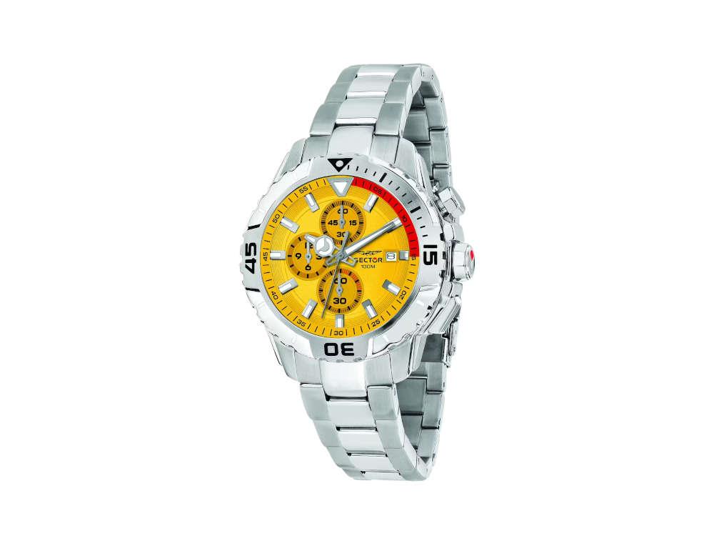 Reloj de Cuarzo Sector No Limits Legend, Amarillo, 43 mm, R3273735002