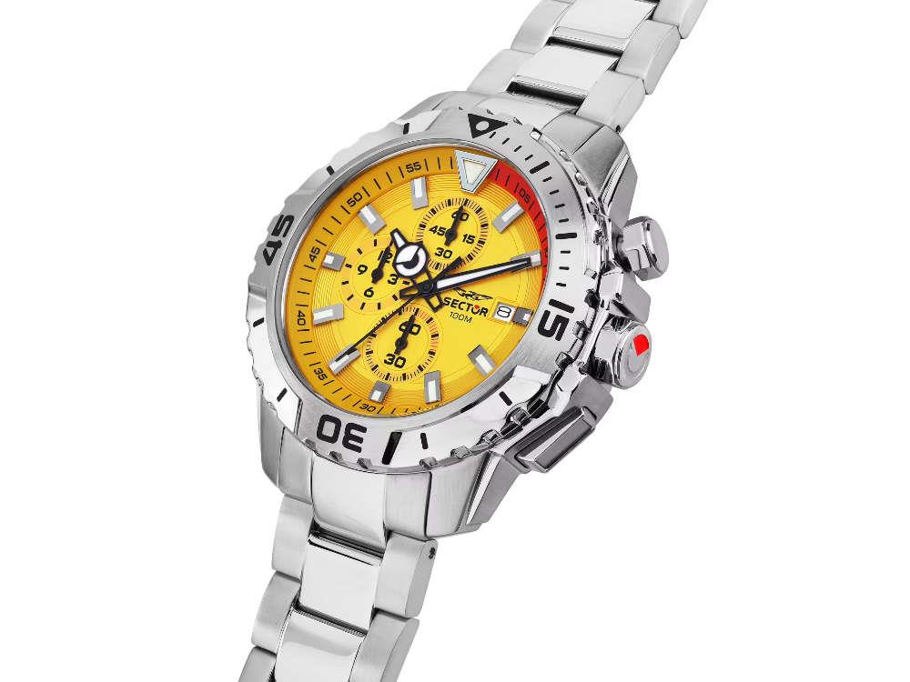Reloj de Cuarzo Sector No Limits Legend, Amarillo, 43 mm, R3273735002