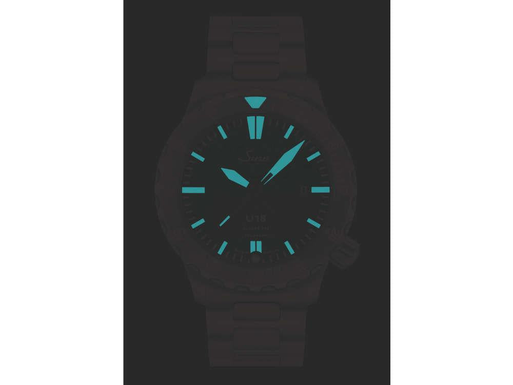 Reloj Automático Sinn U18, SW 300-1, 44 mm, Azul, Edición Limitada, 1028.010