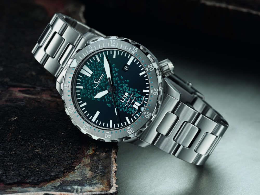 Reloj Automático Sinn U18, SW 300-1, 44 mm, Azul, Edición Limitada, 1028.010