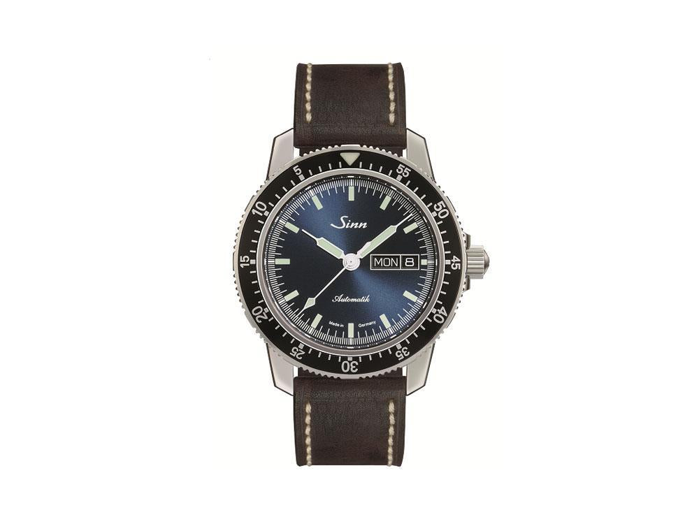 Reloj Automático Sinn 104  St Sa I B, Azul, Cuero, 41mm, 104.013 LB115