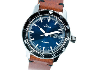 Reloj Automático Sinn 104  St Sa I B, Azul, Cuero, 41mm, 104.013 LB156