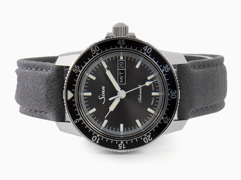 Reloj Automático Sinn 104  St Sa I A, Antracita, Cuero, 41mm, 104.014 LB162