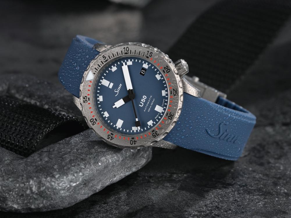 Reloj Automático Sinn U50 B, 41mm, 50 atm, Acero inoxidable submarino, 1050.0101