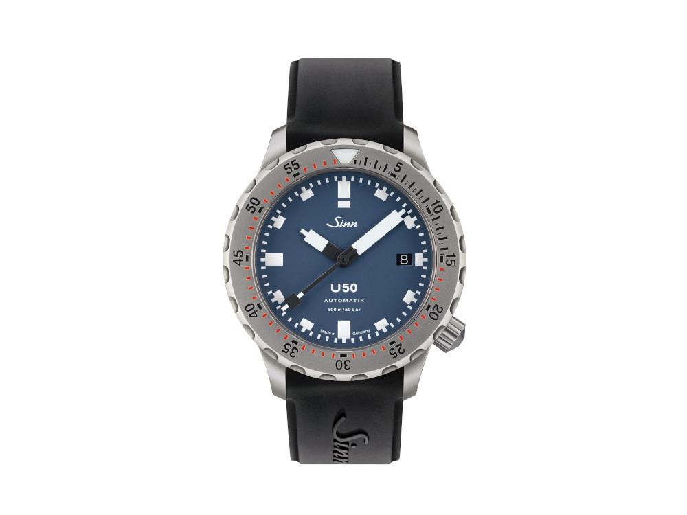 Reloj Automático Sinn U50 B, 41mm, 50 atm, Acero inoxidable submarino, 1050.0101