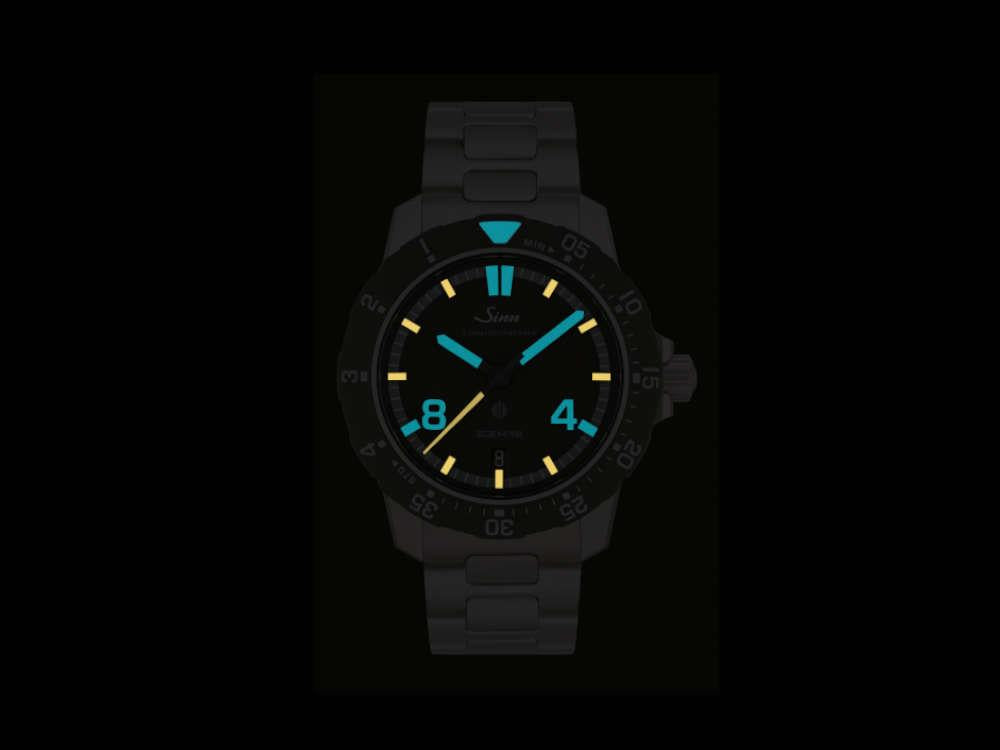 Reloj Automático Sinn EZM 19, Negro, 41 mm, Correa de silicona, 119.010 SI42