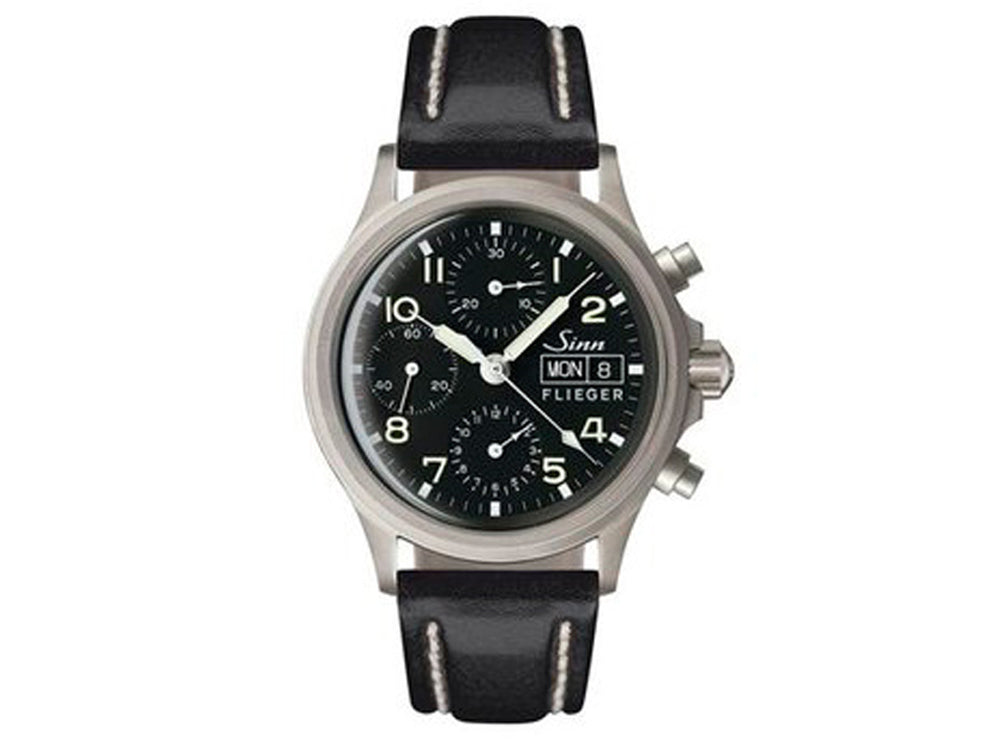 Reloj Automático Sinn 356 PILOT, Cronógrafo, 38,5mm, Correa de piel 356.020 LB35