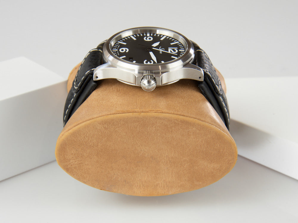 Reloj Automático Sinn 556 A, SW 200-1, Negro, Correa de piel, 556.014 LB1