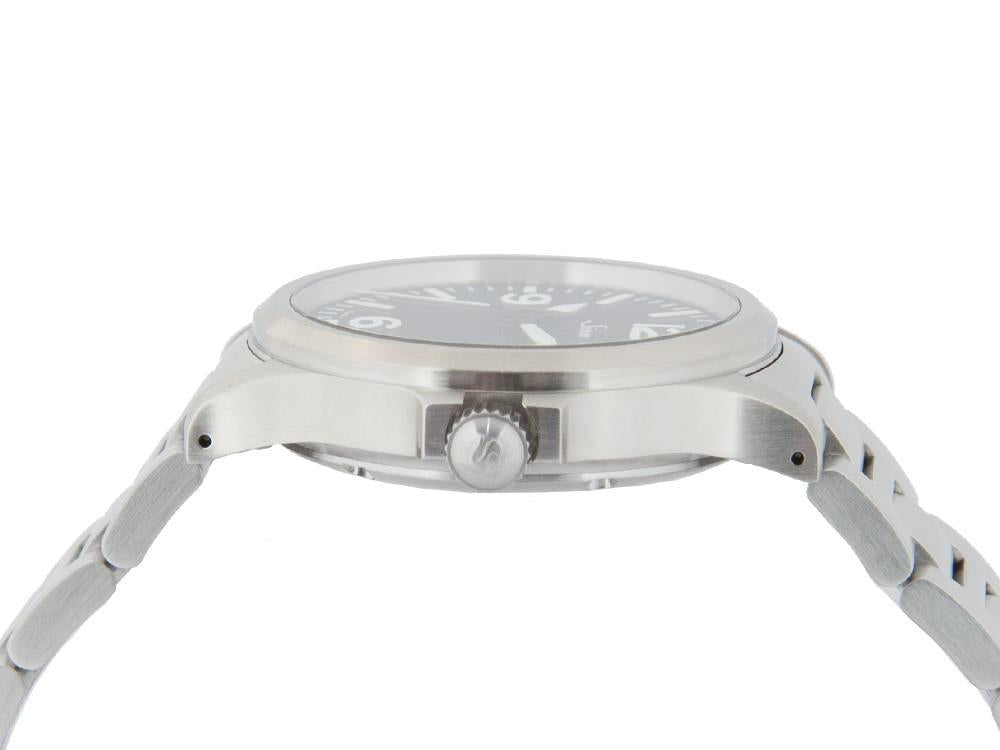 Reloj Automático Sinn 556, SW 200-1, Negro, Brazalete de acero, 556.014 MB59