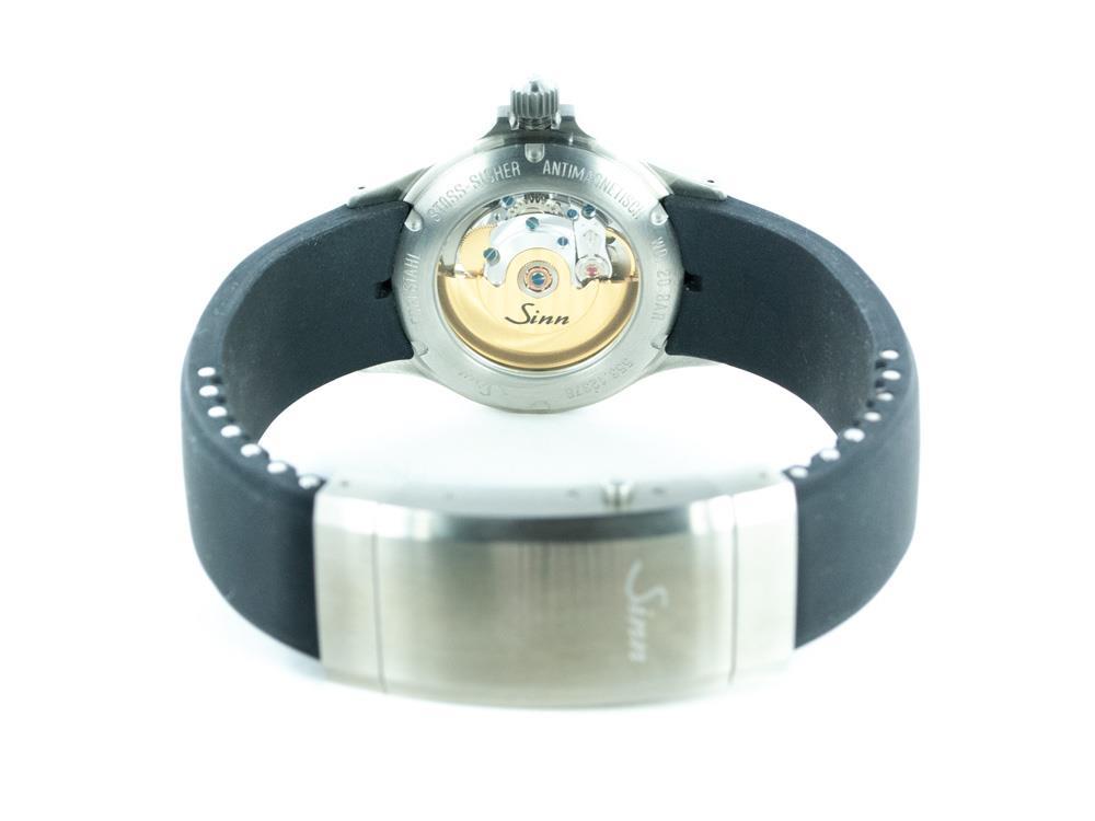 Reloj Automático Sinn 556, SW 200-1, Negro, Correa de silicona, 556.014 SI42