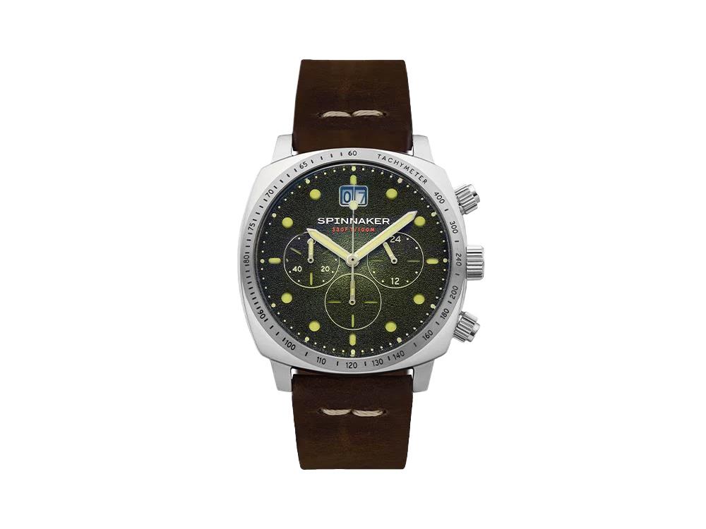 Reloj de Cuarzo Spinnaker Hull, Verde, 42 mm, Cronógrafo, SP-5068-02