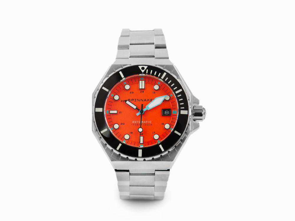 Reloj Automático Spinnaker Dumas Tangerine, Naranja, 44 mm, 30 atm, SP-5081-BB