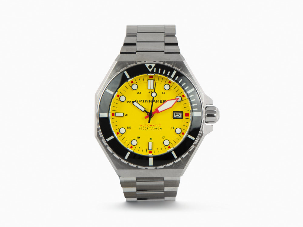 Reloj Automático Spinnaker Dumas, Amarillo, 44 mm, 30 atm, SP-5081-II