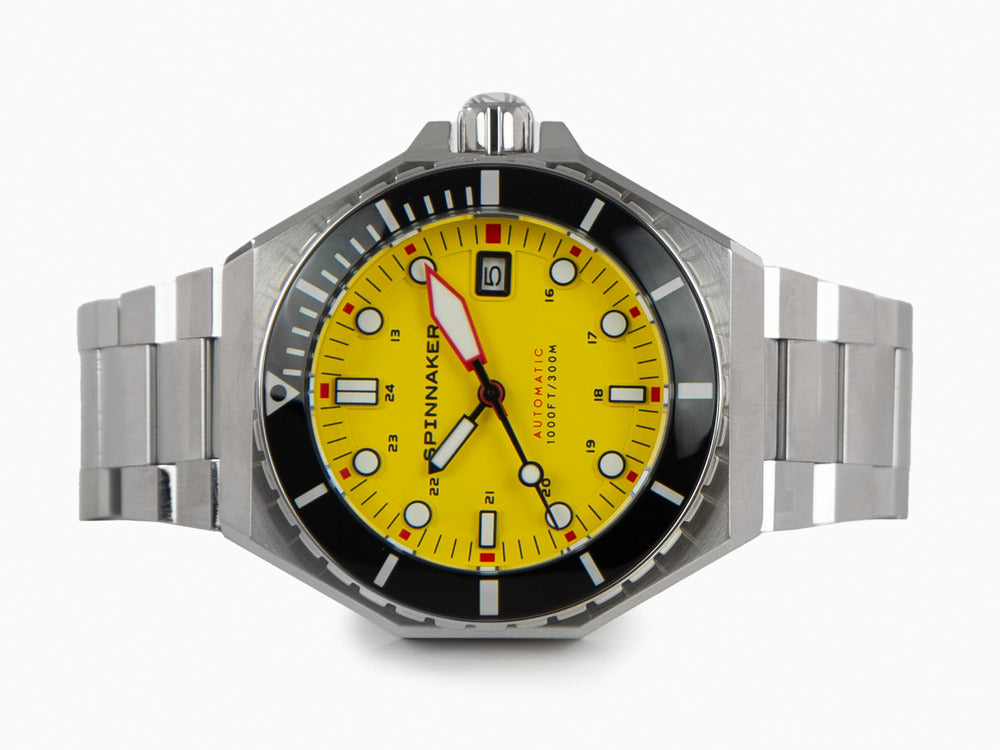 Reloj Automático Spinnaker Dumas, Amarillo, 44 mm, 30 atm, SP-5081-II
