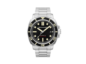 Reloj Automático Spinnaker Hull Deep Grey, Negro, 42 mm, 30 atm, SP-5088-11